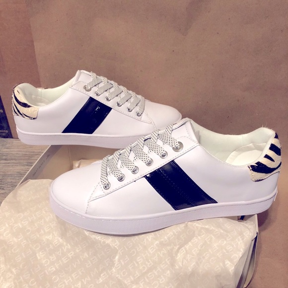Marc fisher zebra calf hair leather sneakers - Picture 2 of 6